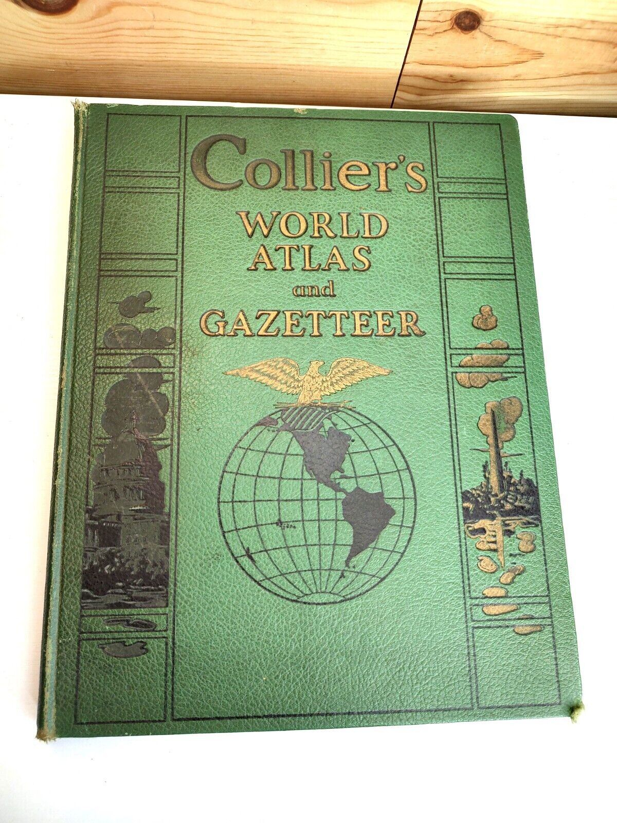 Vintage Colliers World Atlas and Gazetteer 1942 Illustrated