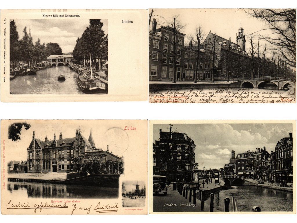 LEIDEN HOLLAND NETHERLANDS 220 Vintage Postcards Pre-1940 (L5640)