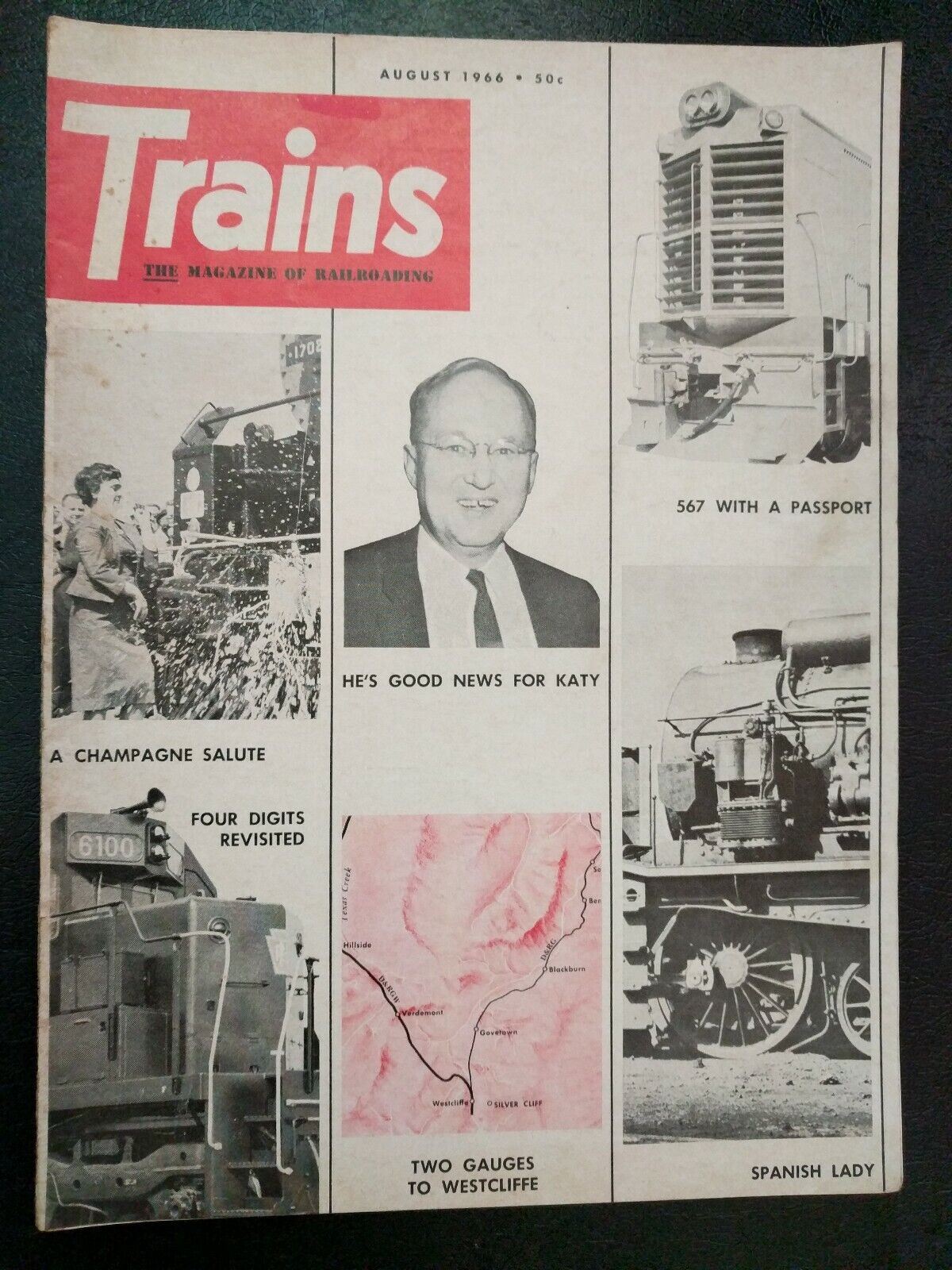 Trains The Magazine Of Railroading August 1966 #M110