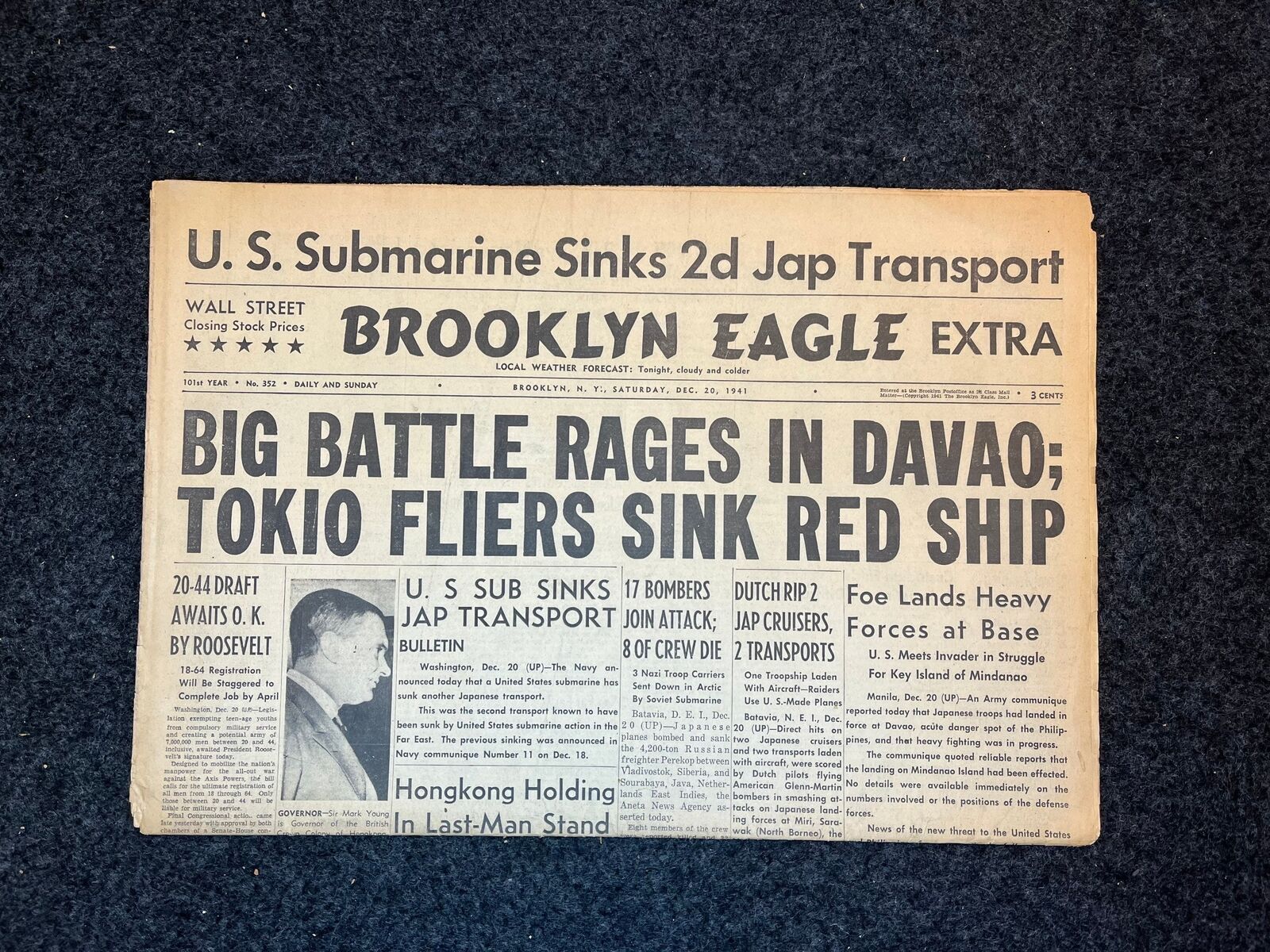 1941 WW2 Battle for The Philippines - Japan Invades Davao - US Submarines Sink 