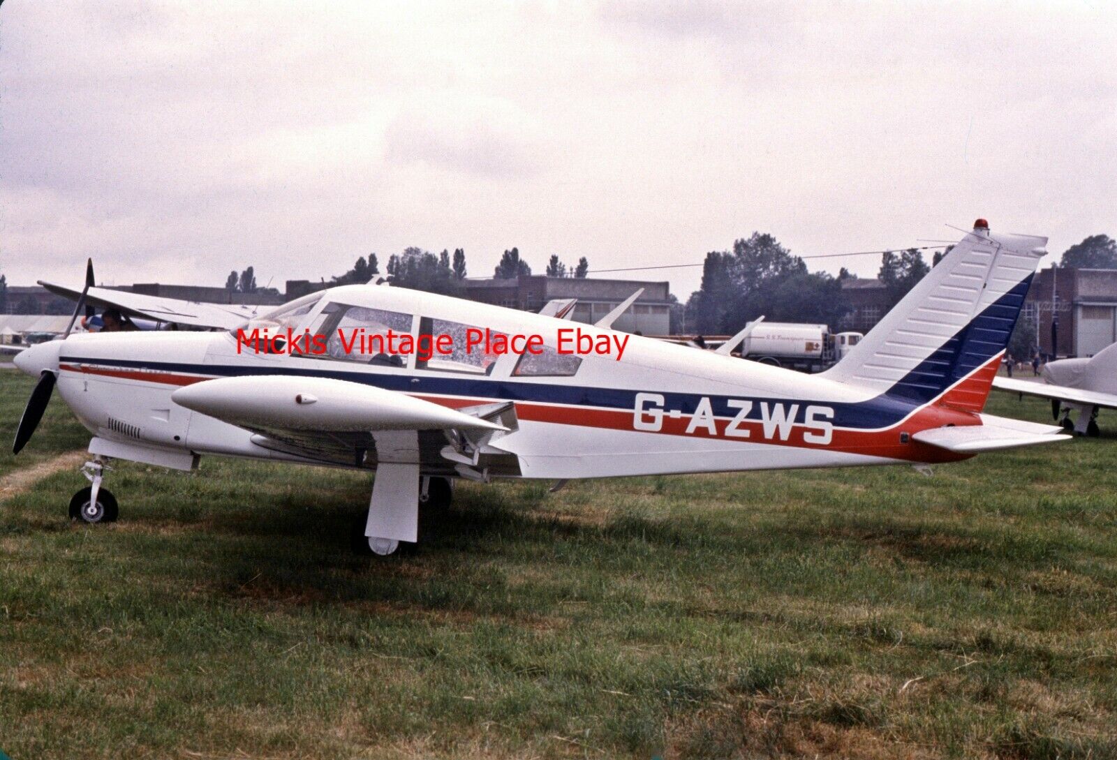 Original Slide PIPER PA-28R-180 CHEROKEE ARROW G-AZWS  Airplane aa72