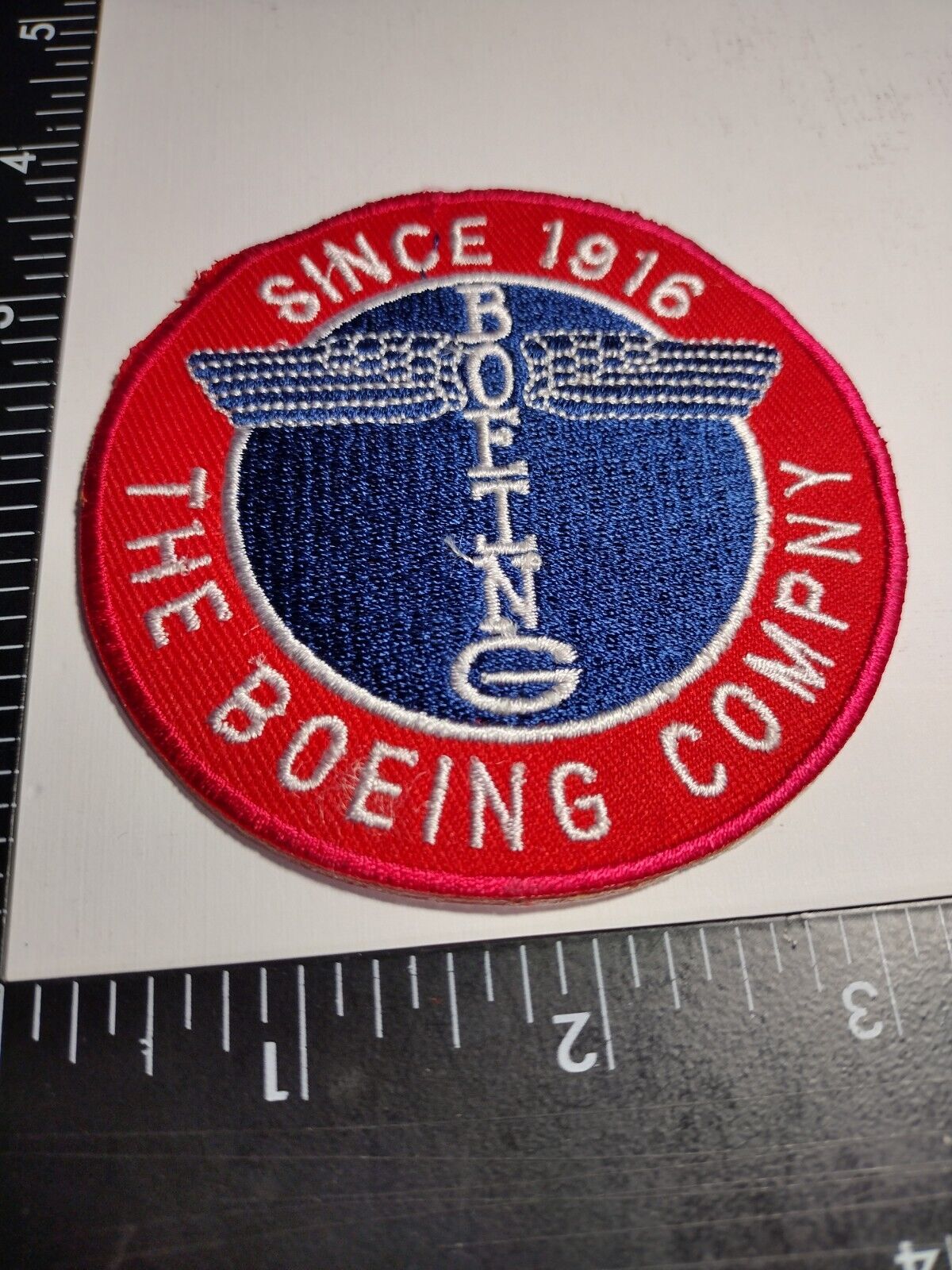 Boeing Patch Since 1916 sew or iron High Quality Embroidery Fast Shipping W/TRK#