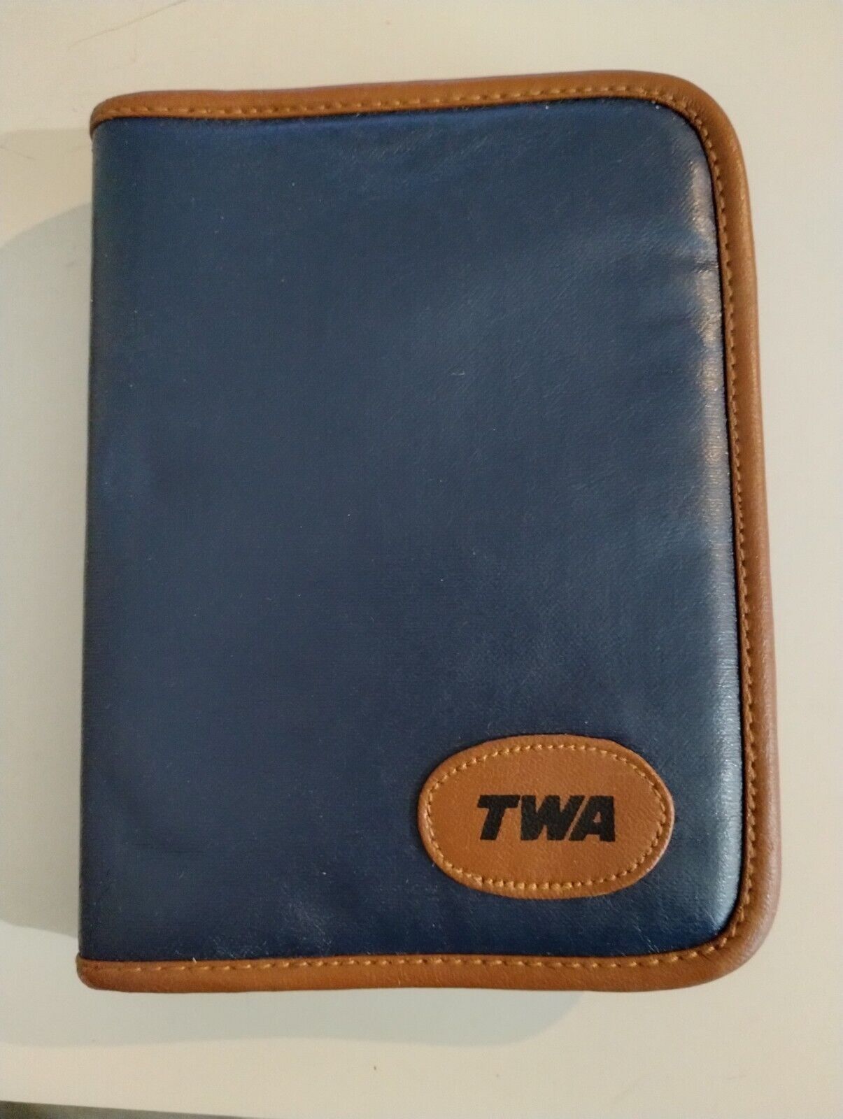 *Vintage* TWA Traveling Office Amenity Kit,  Zippered Portfolio, 1985