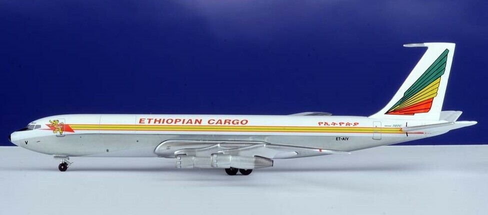Aeroclassics AC419690B Ethiopian Cargo Boeing 707-300 ET-AIV Diecast 1/400 Model