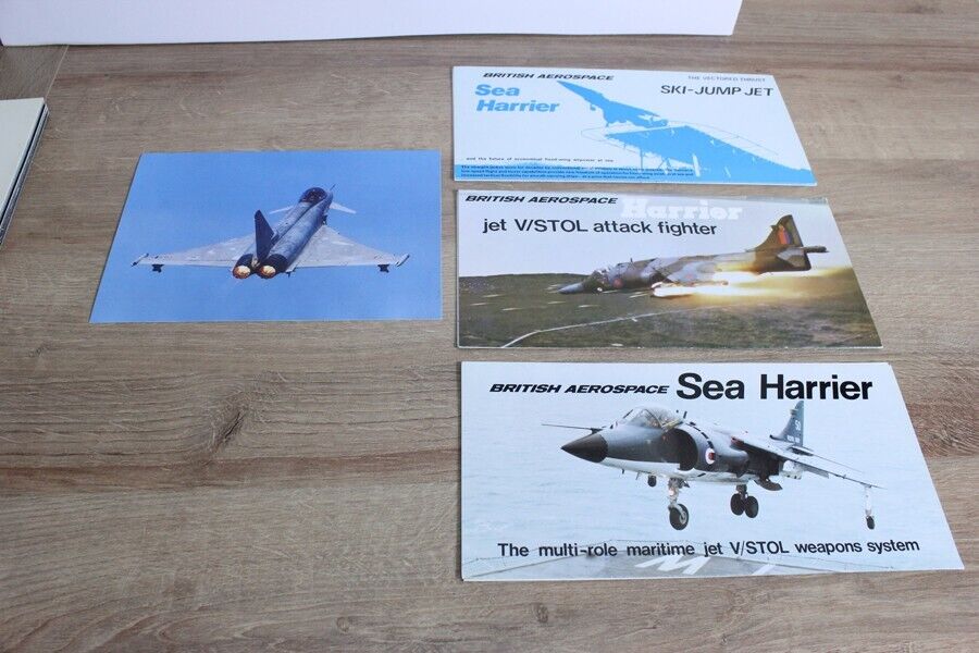 3 x British Aerospace Leaflets - Sea harrier / Harrier - 1979