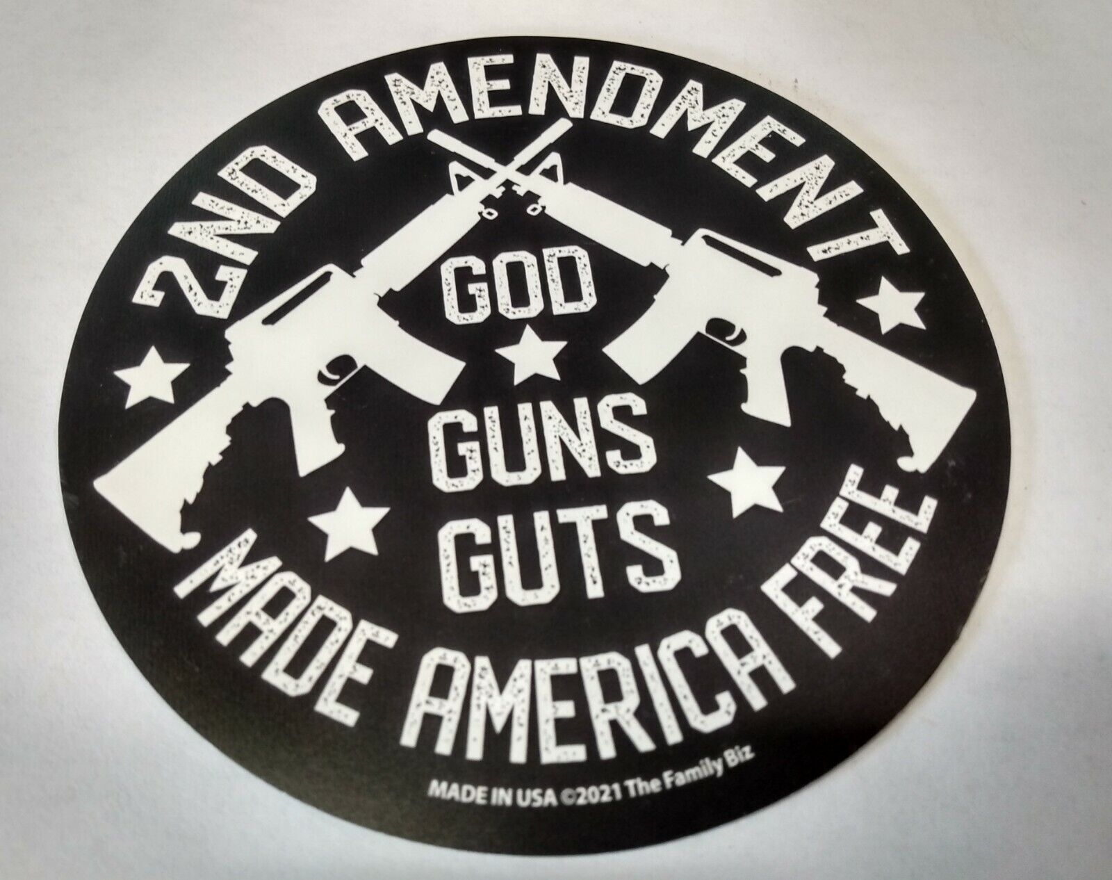 2nd Amendment GOD GUNS GUTS Made America Free Magnet MADE IN USA 2021 NEW