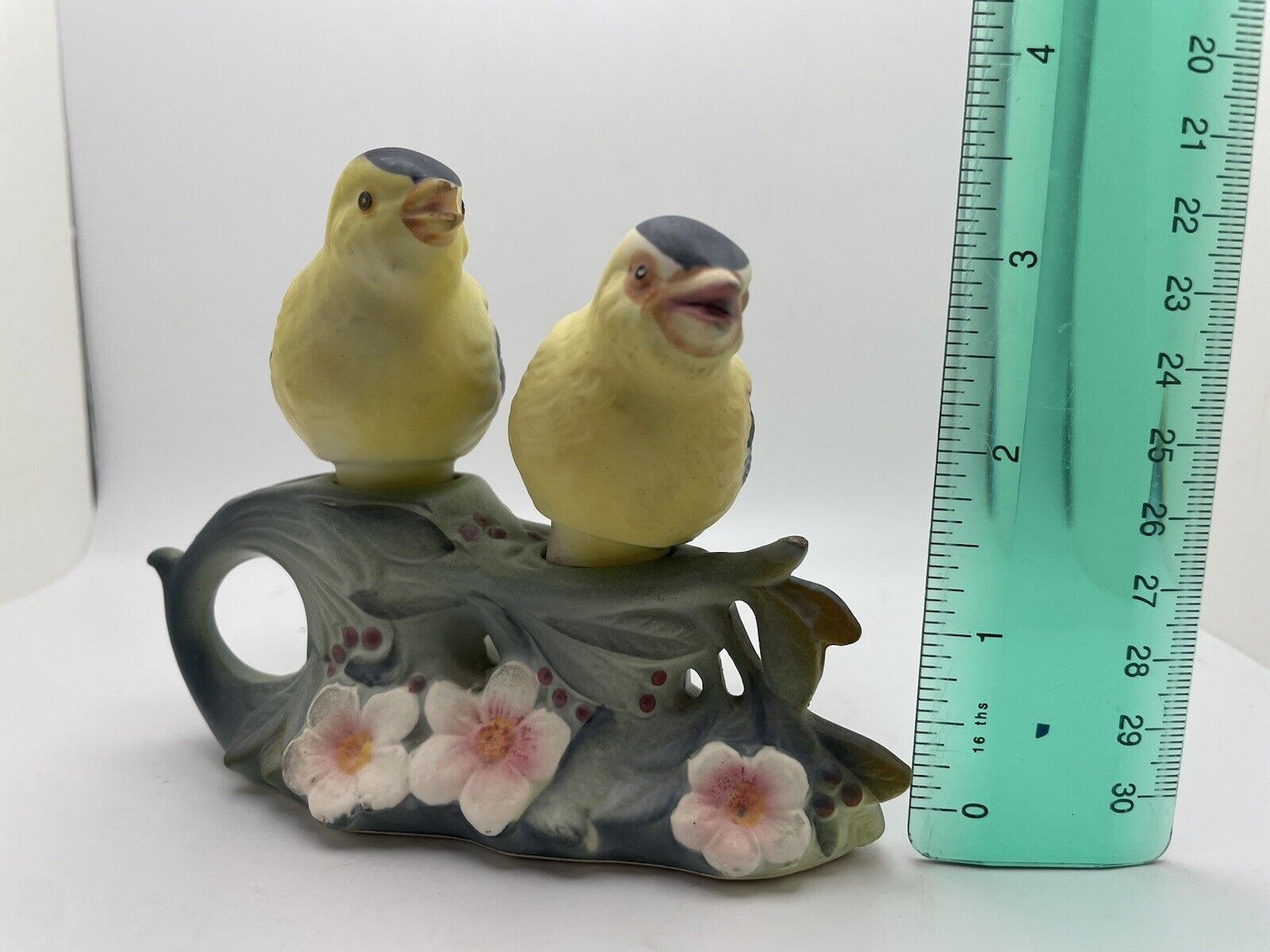 1960s Japan Napco Nesting Finches On Cherry Blossom Branch Shakers P 30