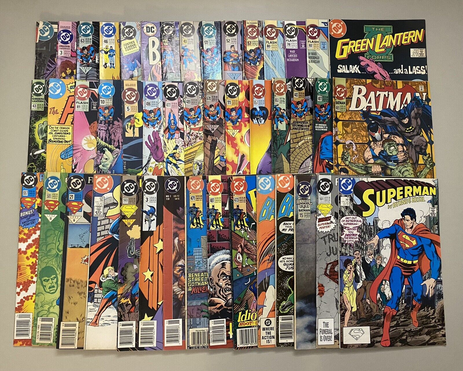 DC Comics Lot Of 45 Low To Mid Grade - 