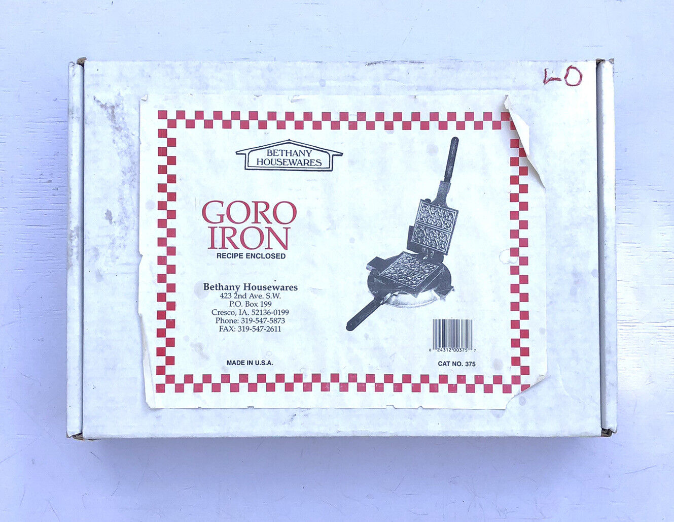 Goro Iron Bethany Housewares Vintage Great Condition USA