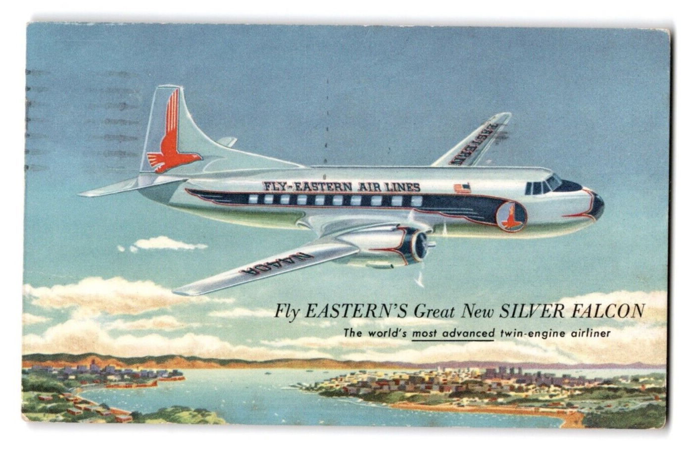 EASTERN\'S Great New SILVER FALCON Vintage Postcard