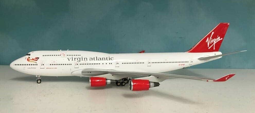 WB744AB Virgin Atlantic Airways Boeing 747-400 G-VFAB Diecast 1/200 Jet Model