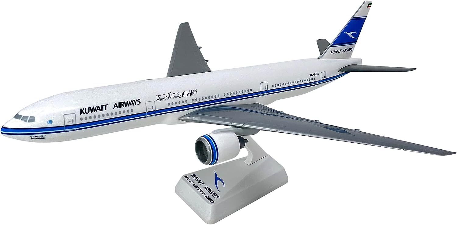 Flight Miniatures Kuwait Airways Boeing 777-200 Desk Top 1/200 Model Airplane