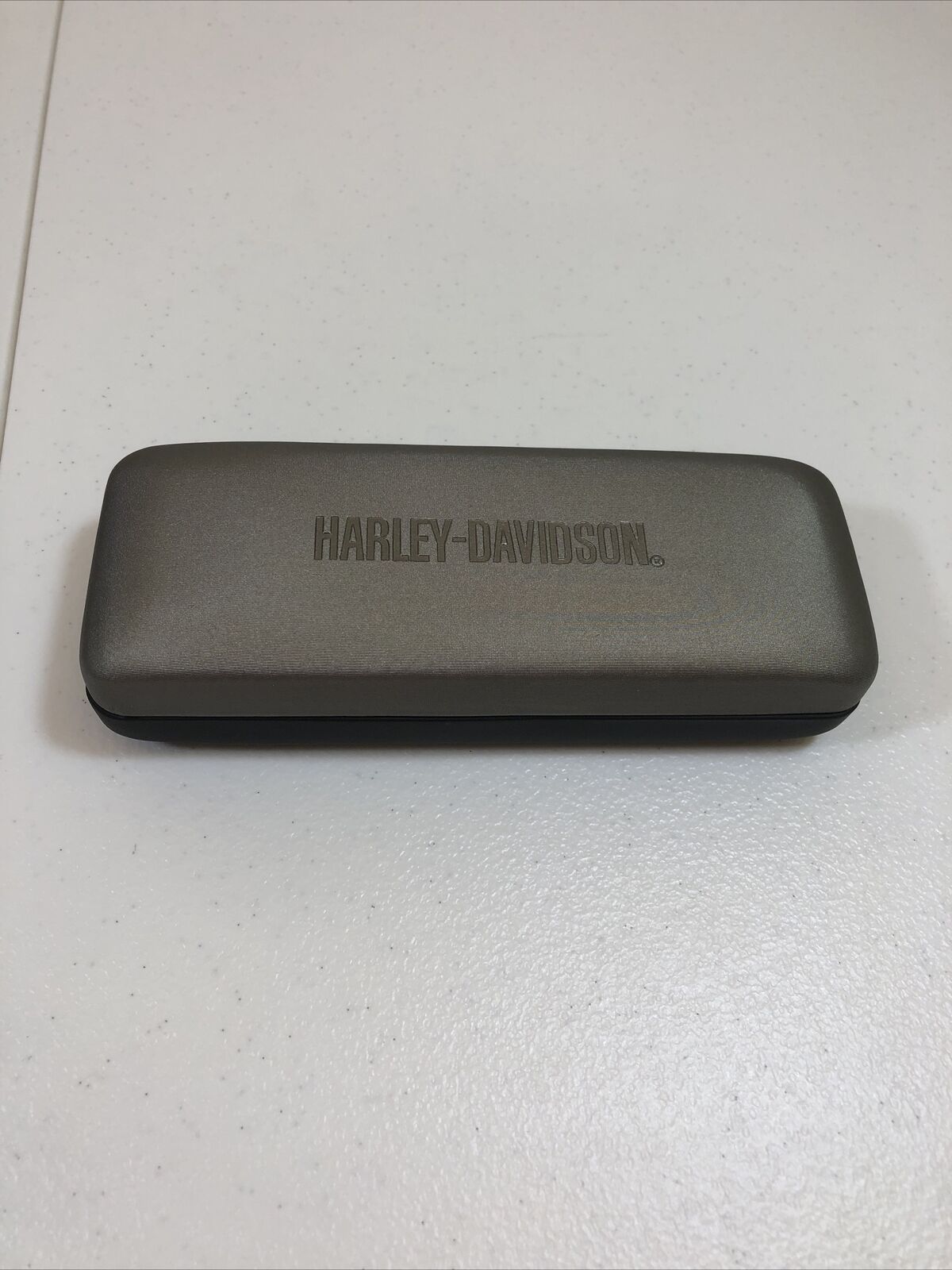 Harley Davidson Glasses Case Hard Shell Silver & Black Case Only