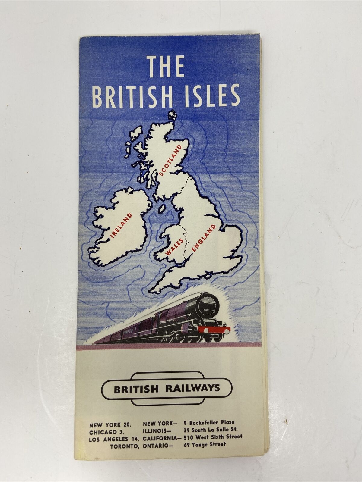 Vintage British Railways Brochure Alfred Taylor British Isles Map Pictorial