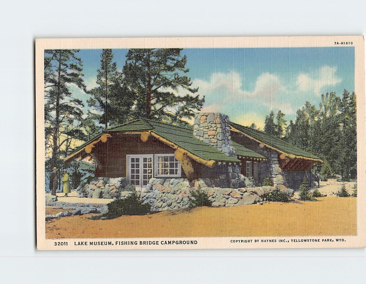 Postcard Lake Museum Fishing Bridge Campground Yellowstone National Park Wyoming