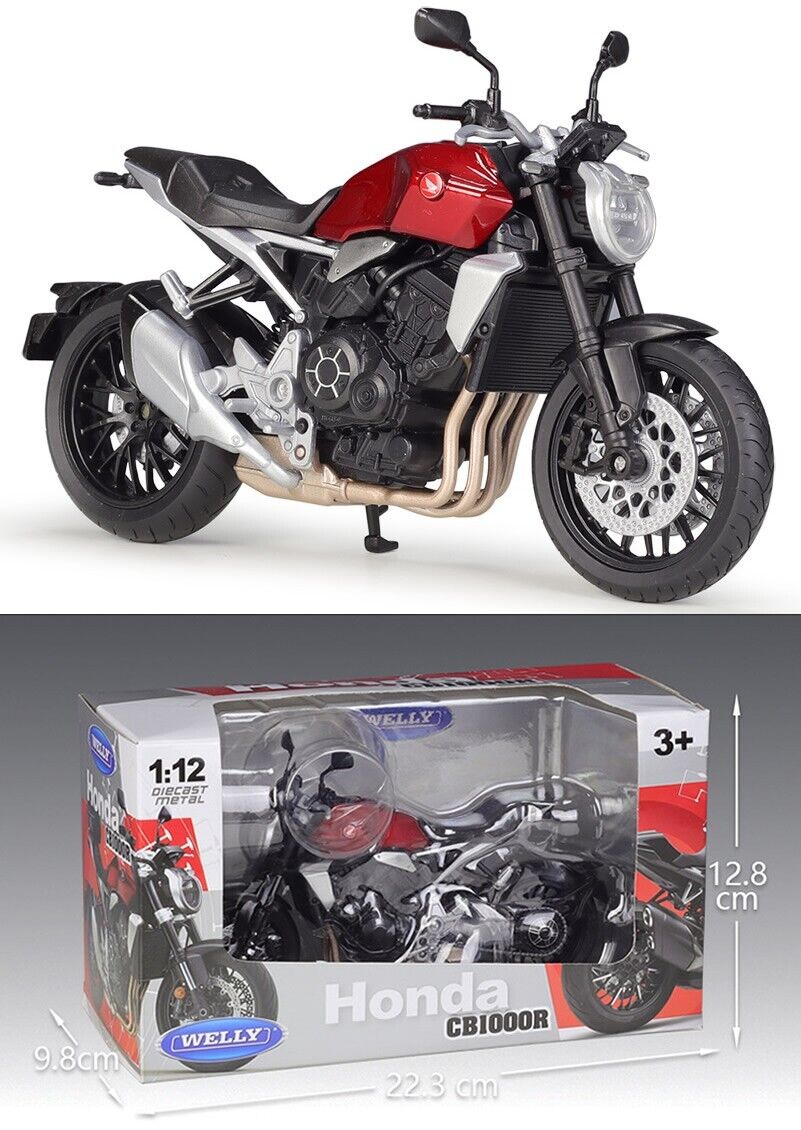 WELLY 1:12 HONDA CB1000R Heavy duty MOTORCYCLE Model Collection Toy Gift NIB
