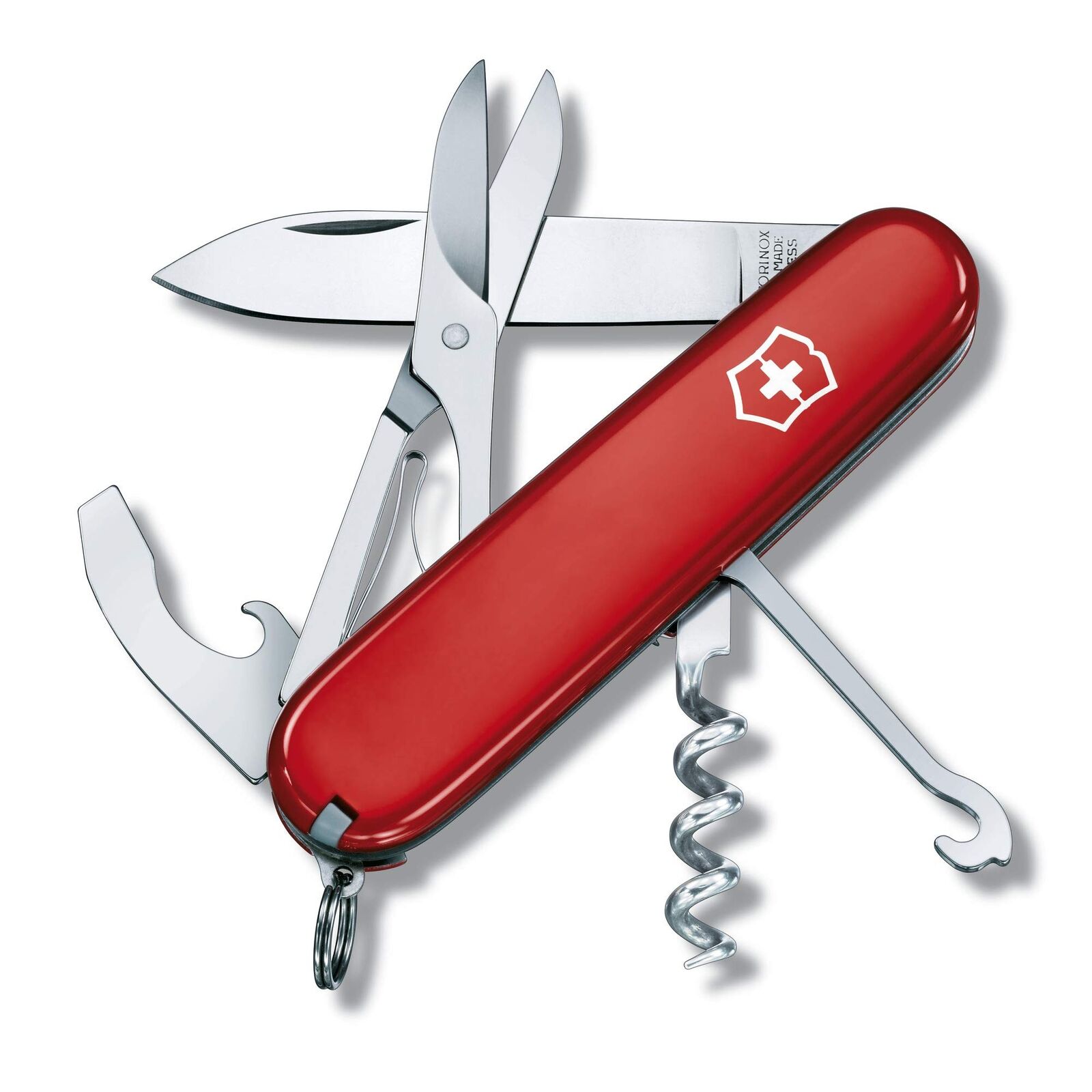 Victorinox Compact Red - Swiss Army Pocket Knife 91 mm - 15 Tools 1.3405