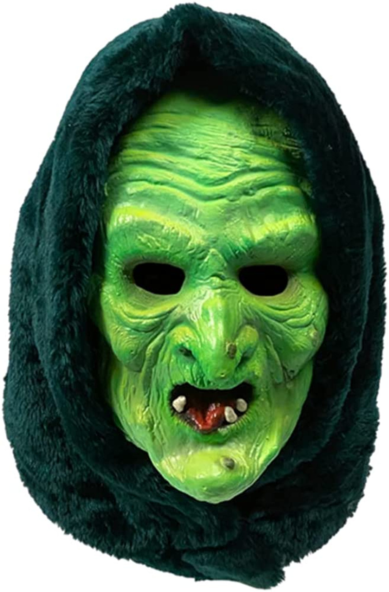 Halloween III Season of The Witch Glow in The Dark Witch Mask Green