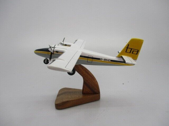 DHC-6 Twin Otter Brymon Airways Airplane Desktop Kiln Dried Wood Model Small New
