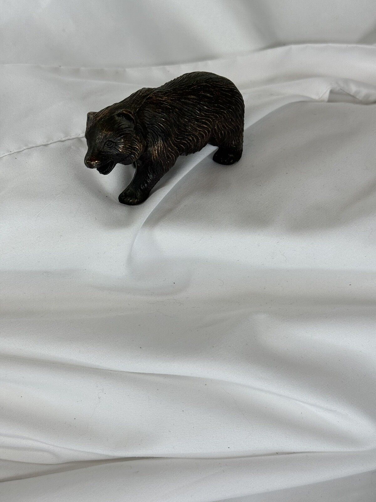 Small Vintage Bronze BROWN or GRIZZLY BEAR Figurine JAPAN