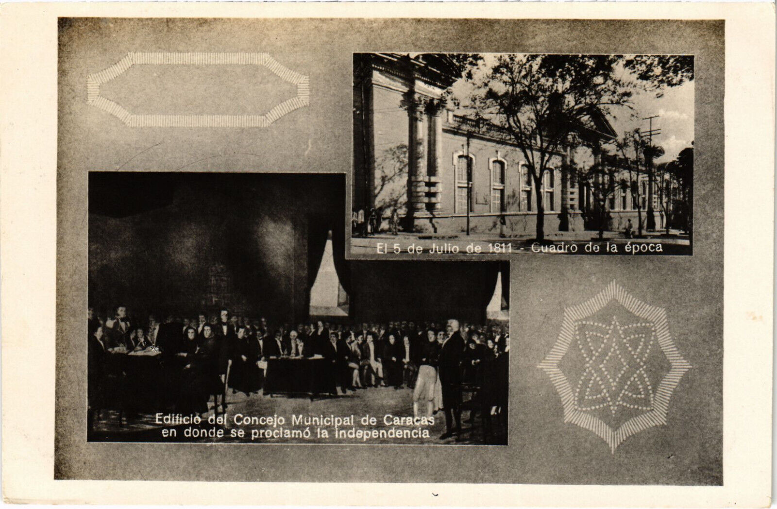 PC VENEZUELA, CONCEJO MUNICIPAL DE CARACAS, Vintage REAL PHOTO Postcard (b45617)