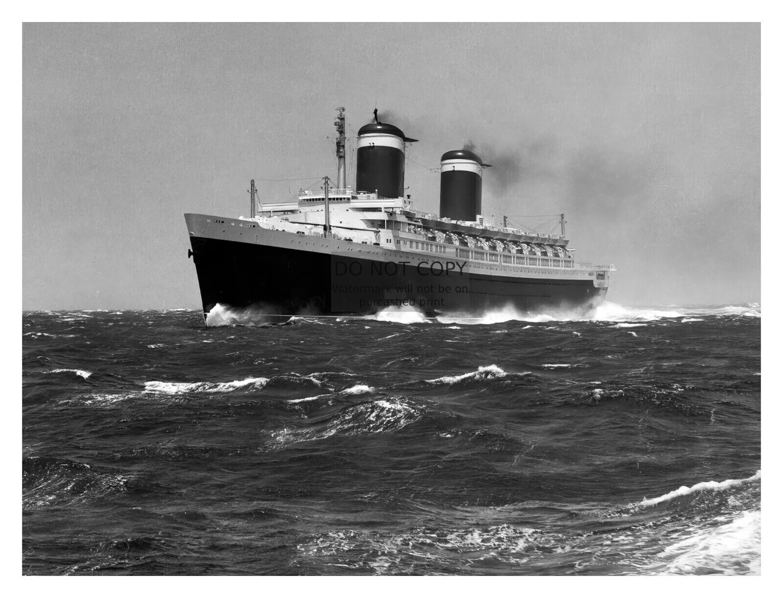OCEAN LINER SS UNITED STATES LAST BLUE RIBAND CRUSIE SHIP 8X10 LANDSCAPE PHOTO