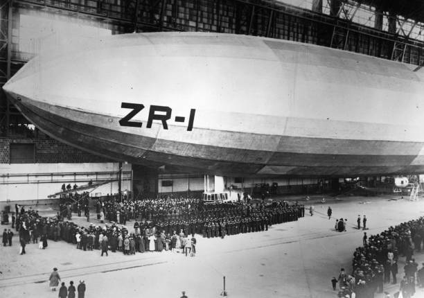 1923 The Zr1 Renamed Shenandoah Largest Airship Of Her Time Old Photo