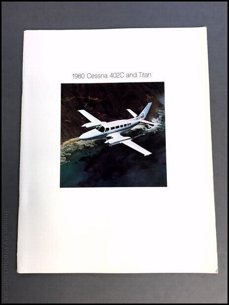 1980 Cessna 402C and Titan Airplane Aircraft Vintage Sales Brochure Catalog