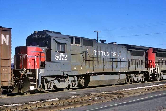 SSW - Cotton Belt 8072 @ KLAMATH FALLS, OR_AUG 4,94_ORIGINAL TRAIN SLIDE