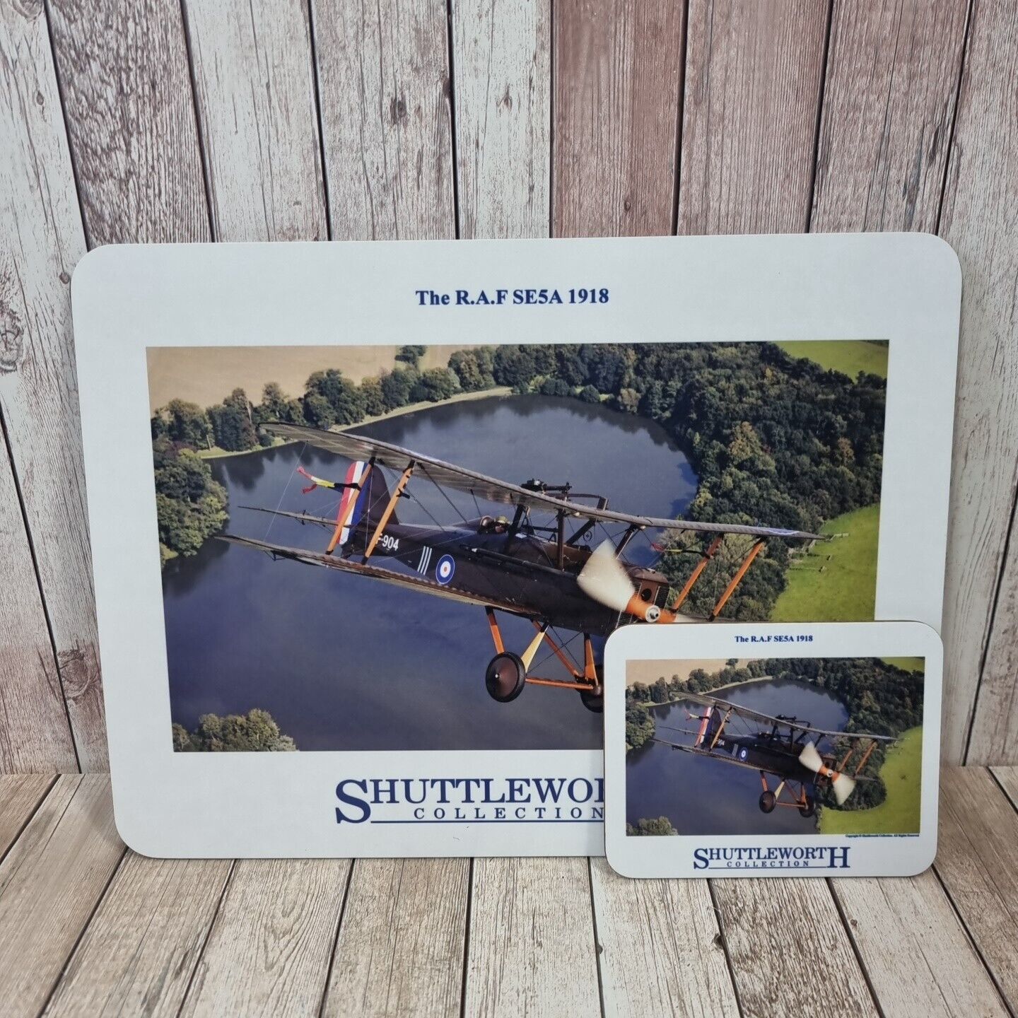 Shuttleworth Aircraft Collection R.A.F SE5A 1918 Placemat and Coaster Set