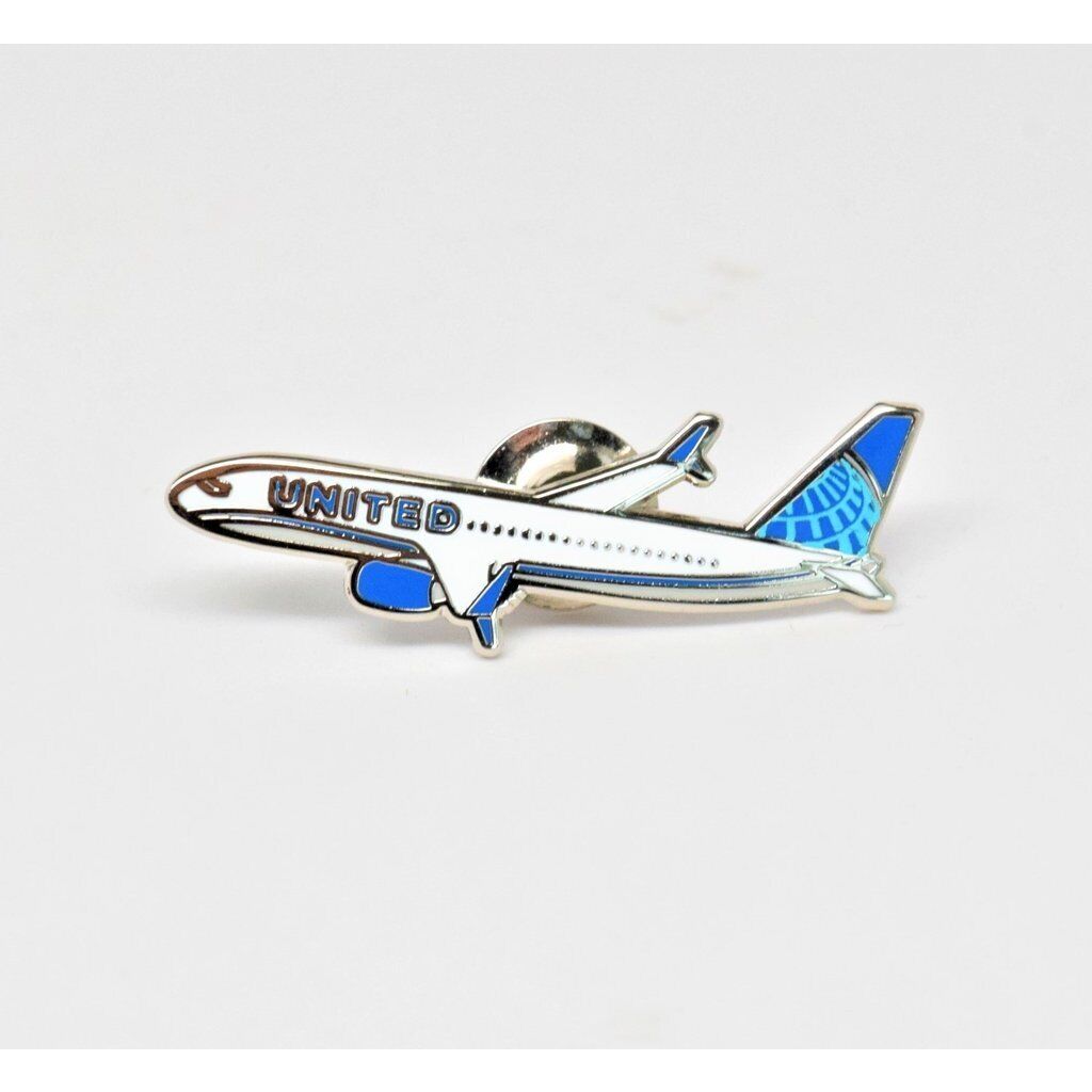 United Airlines Boeing 737-800 New Livery Jet Airplane Logo Tac Lapel Pin Pilot