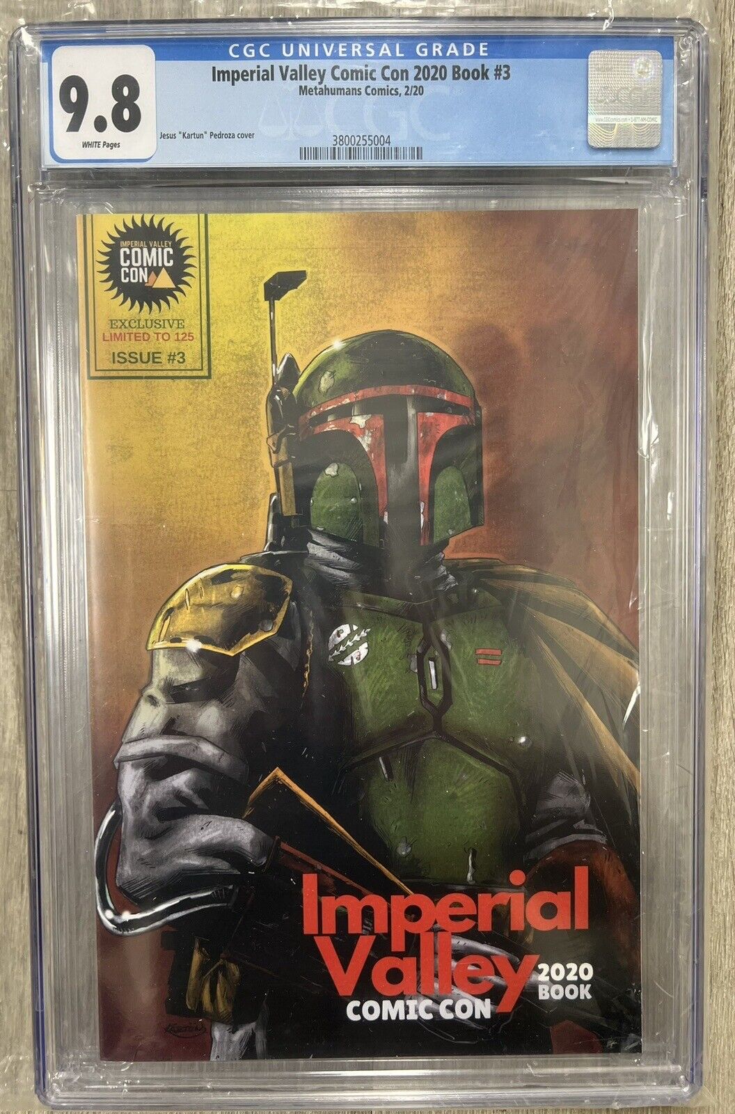 Imperial Valley Comic Con 2020 CGC 9.8 Star Wars Boba Fett 125 copies EXCLUSIVE