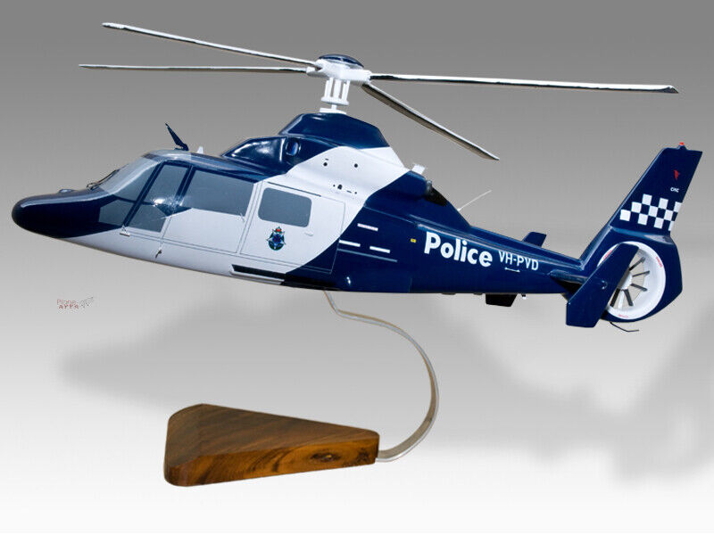 Aerospatiale AS365N3 Dauphin Victoria Police Air Wing 1 Wood Helicopter Model