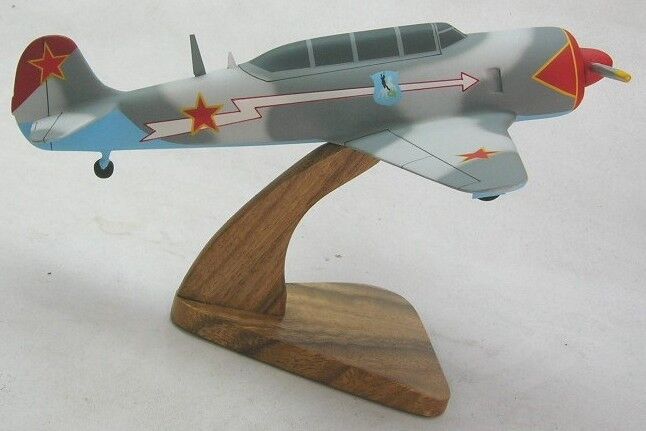Yakovlev Yak-11 Moose Airplane Yak11 Desktop Kiln Dried Wood Model Regular New
