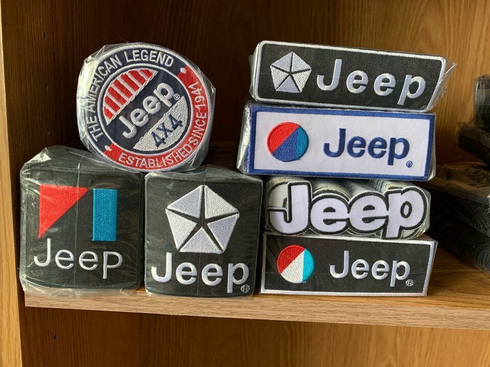 7 JEEP Embroidered Sew/Iron On COLLECTIBLE  Patches 