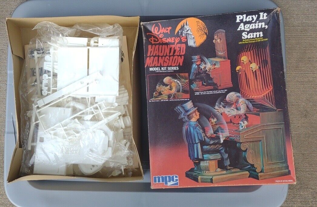 Vtg Haunted Mansion Mpc 1974 Model Kit Play It Again Sam Walt Disney Piano