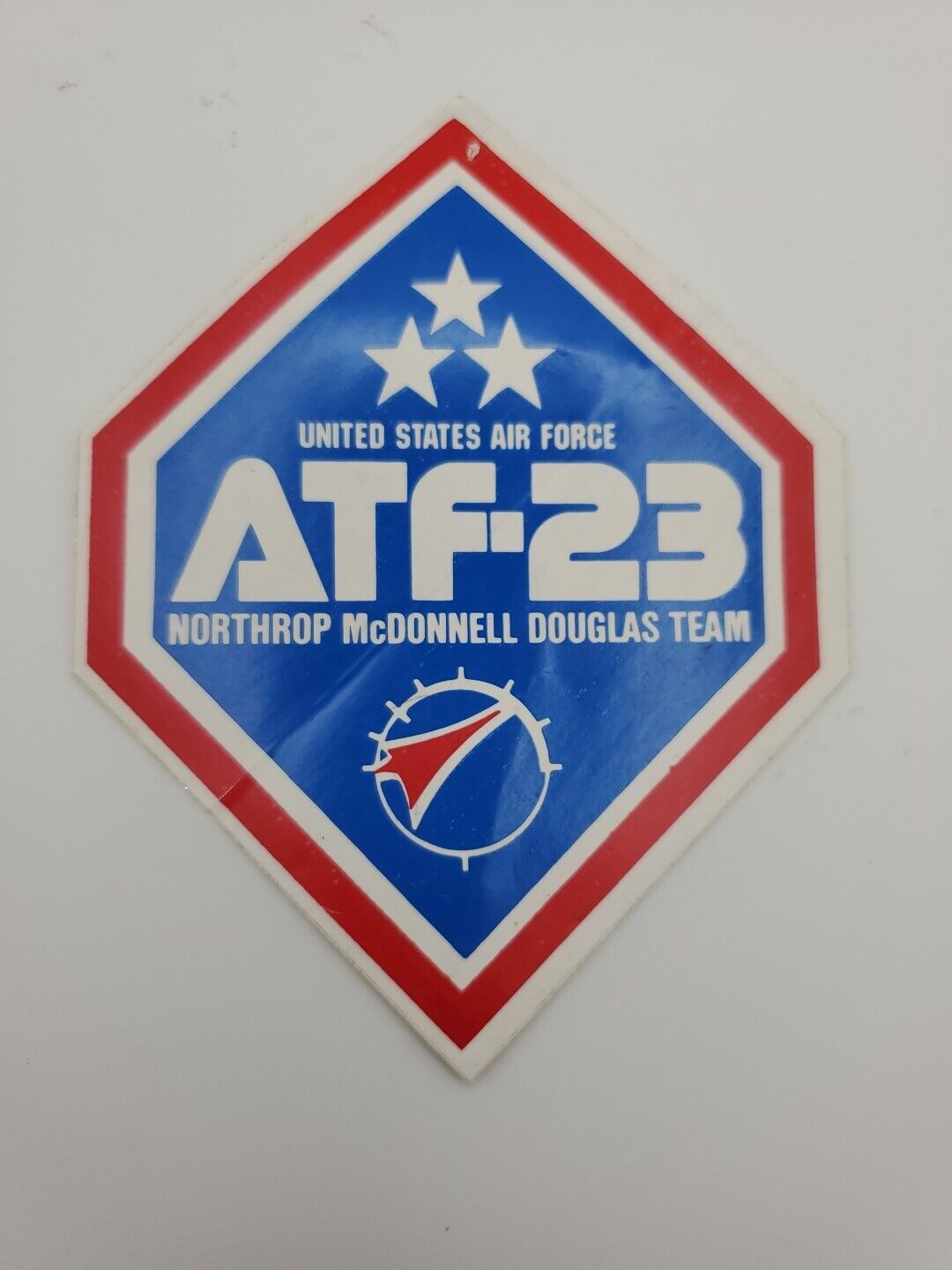 ATF-23 USAF Northrup McDonnell Douglas Team Sticker 5” X 3.75” Vintage USAF