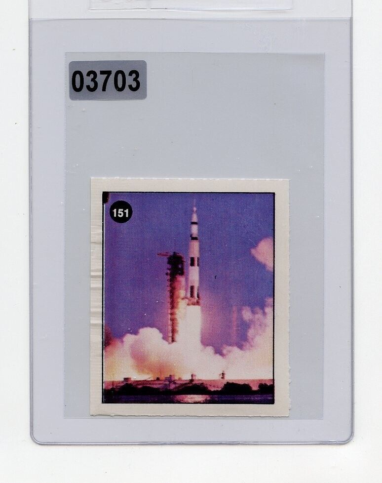 #03703 ROCKET LIFT-OFF RARE 1976 Bicentennial Sticker Card