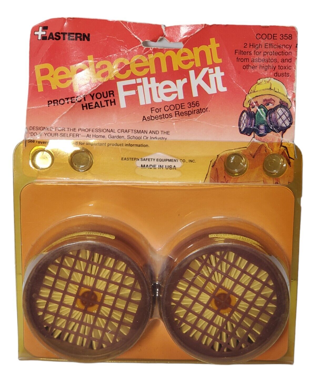 VTG Eastern Safety Equipment Co Filter Kit Set For Code 356 Asbestos Respirator