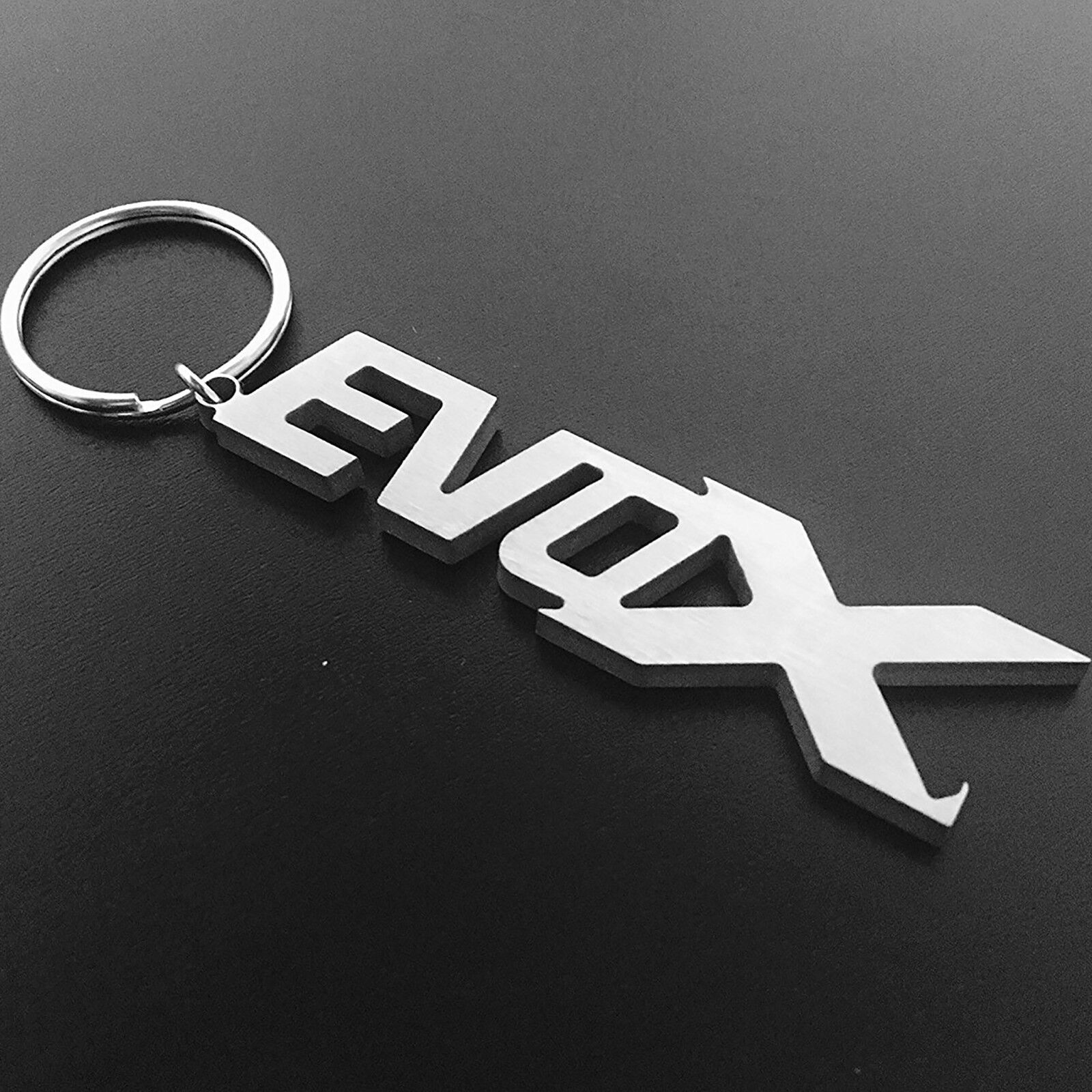 Mitsubishi Lancer Evo X  Key Chain with Opener, Stainless Steel
