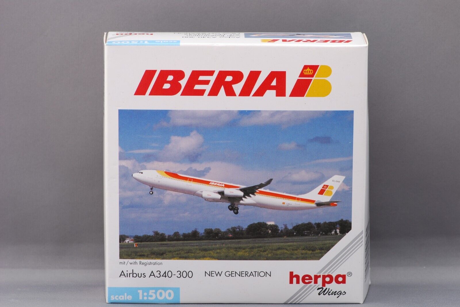Iberia A340-300, Herpa Wings 504645, 1:500, EC-GHX, Rosalia de Castro