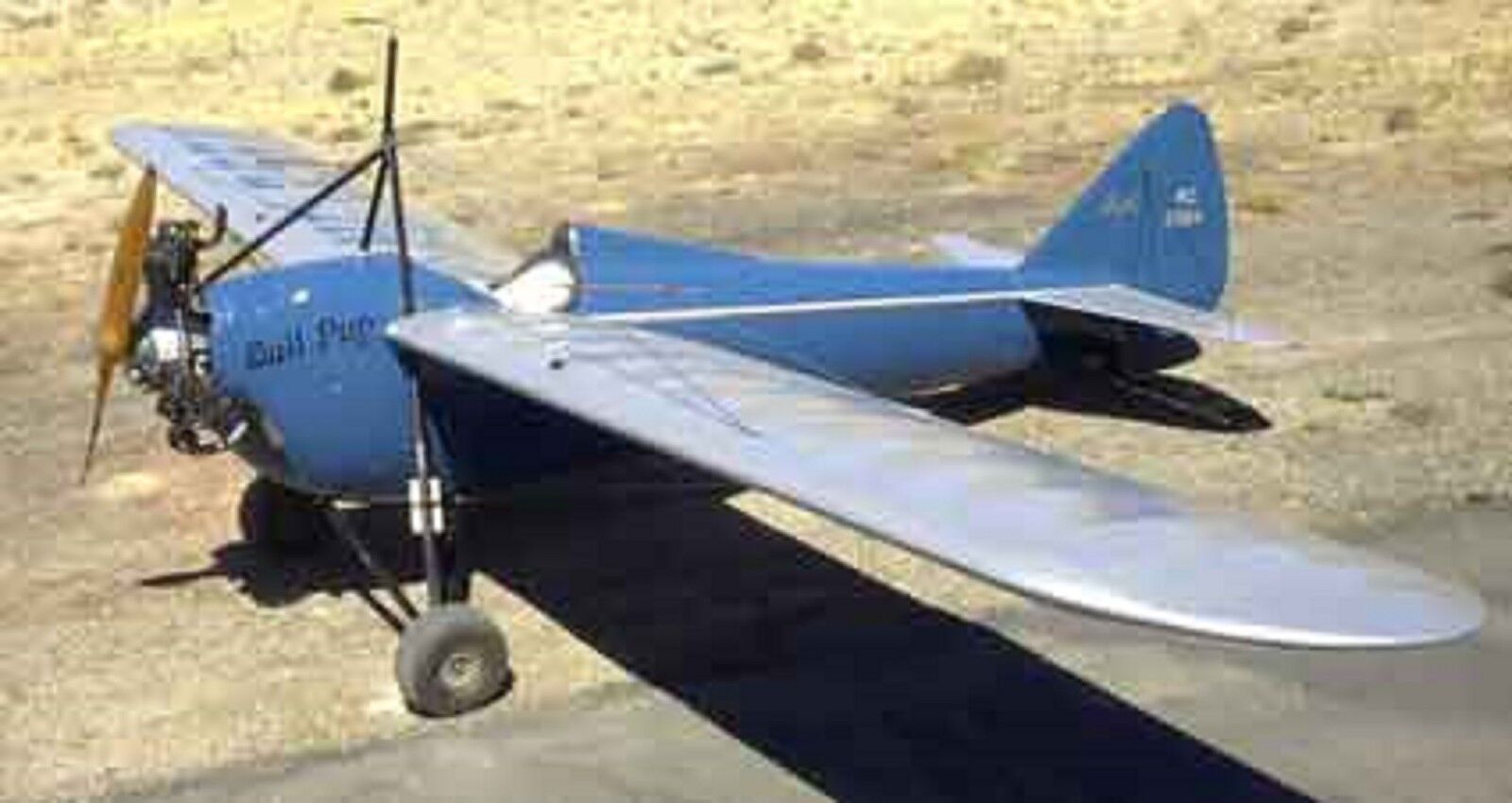 LA-1 Bull Pup Buhl USA Sports Airplane Wood Model Replica Big New