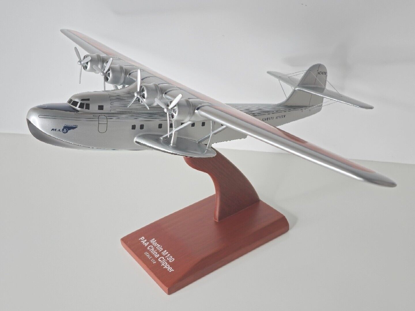 Martin M130 PAA China Clipper - 1:72 Scale Wood Desktop Airplane