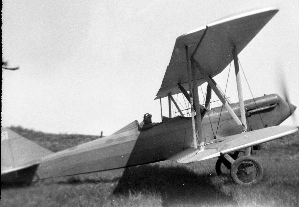 Vintage B&W Photo Negative Alexander Eaglerock Biplane Sheridan WY 1919 -8240
