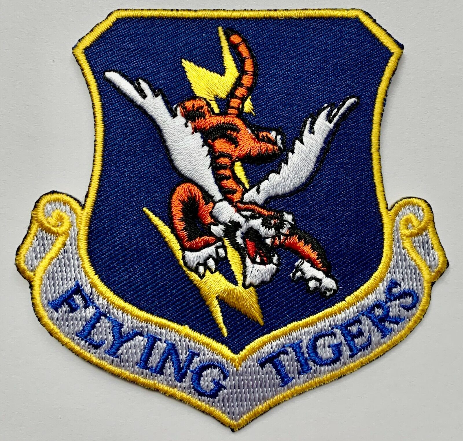 Embroidered Flying Tigers Patch, WWII Aviation, 1st American Volunteer  PAT-0134