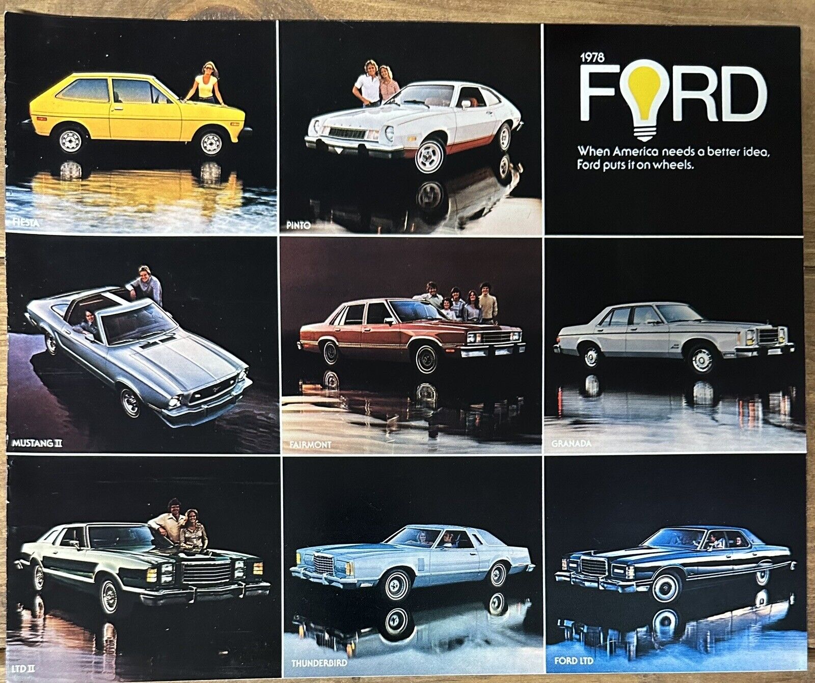 NOS 1978 Ford Dealer Sales Brochure Mustang Thunderbird Pinto Cobra Ltd Wagon