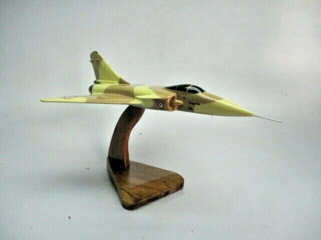 Dassault Mirage 4000 Airplane Wood Model Replica Small 