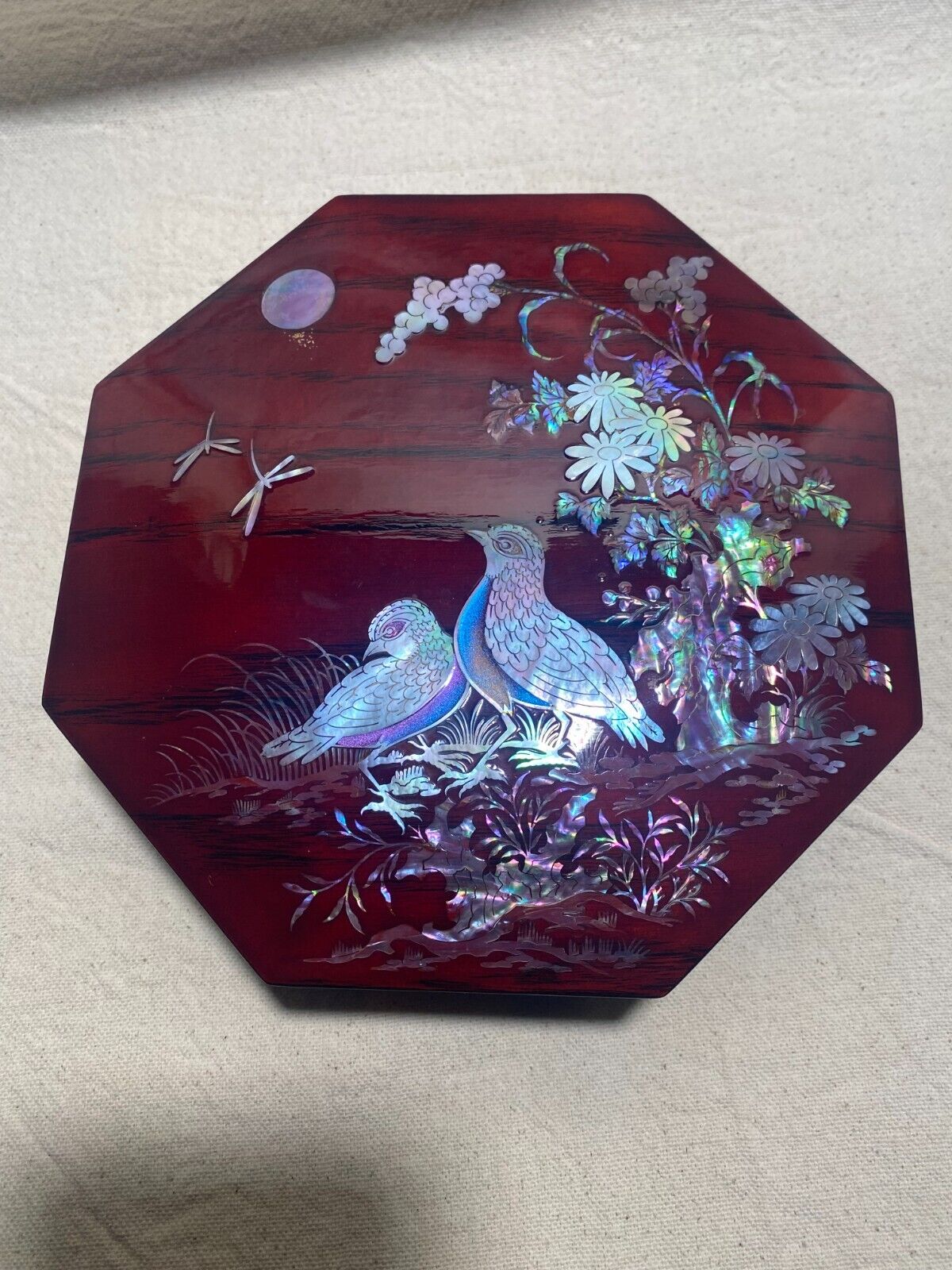 Various Chinese Collectables:  laquer box,fans,screens,bookmarks,Shu Brocade