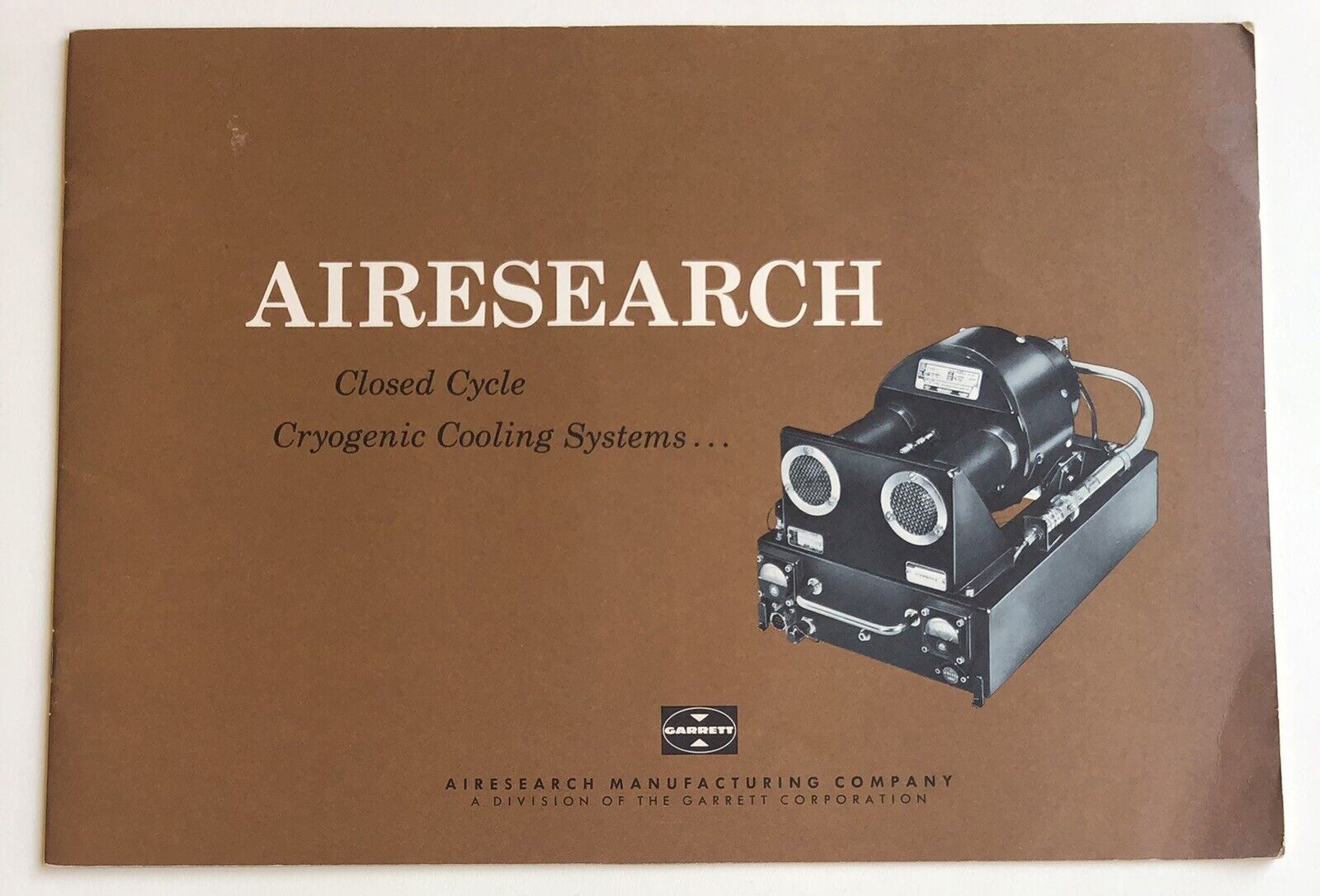 Vintage AIRESEARCH GARRETT Cryogenic Cooling Systems Los Angeles LITHO 1966 USA