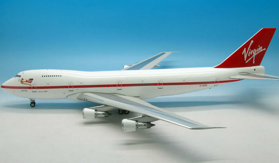 WB742IN Virgin Atlantic Airways Boeing 747-200 G-VGIN Diecast 1/200 Jet Model